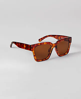 Ann Taylor Oversized Curved Square Sunglasses sold by Ann Taylor product image thumbnail 2