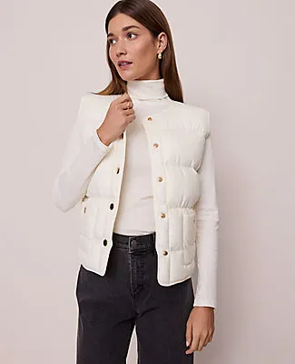 Ann Taylor Weekend Collection Quilted Vest sold by Ann Taylor
