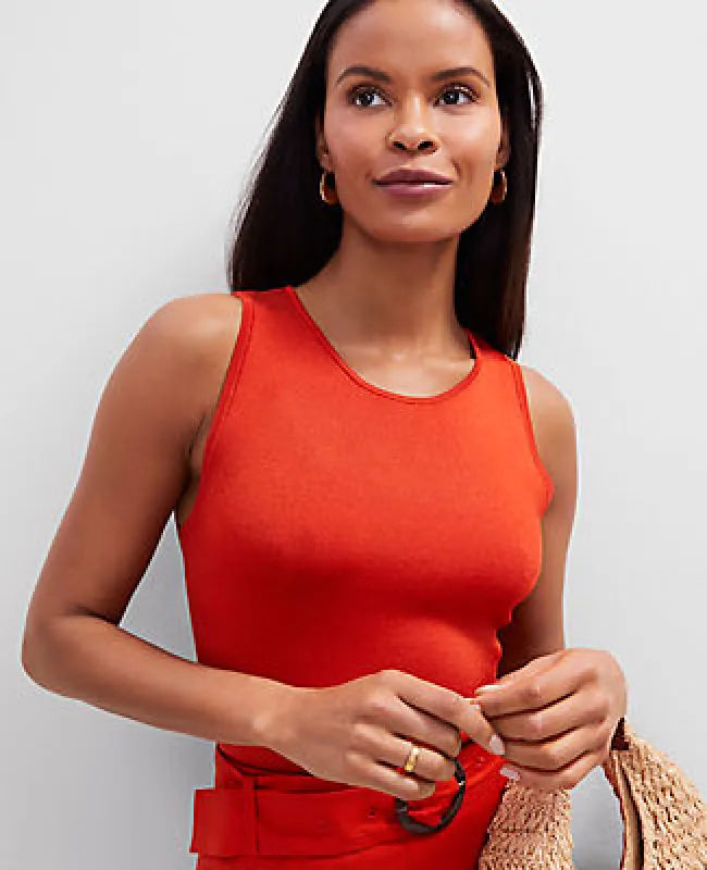 Ann Taylor Petite Crew Neck Shell Top sold by Ann Taylor