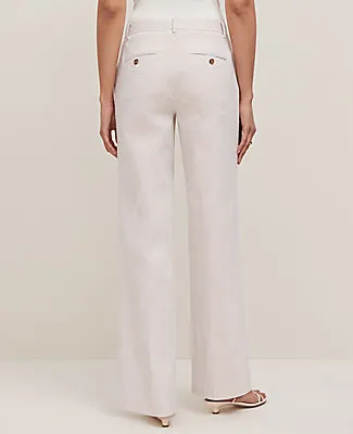 Ann Taylor The Petite Straight Trouser in Striped Seersucker - Curvy Fit sold by Ann Taylor product image thumbnail 2