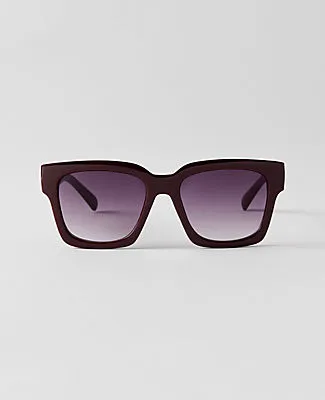 Ann Taylor Oversized Curved Square Sunglasses sold by Ann Taylor