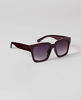 Ann Taylor Oversized Curved Square Sunglasses sold by Ann Taylor product image thumbnail 2