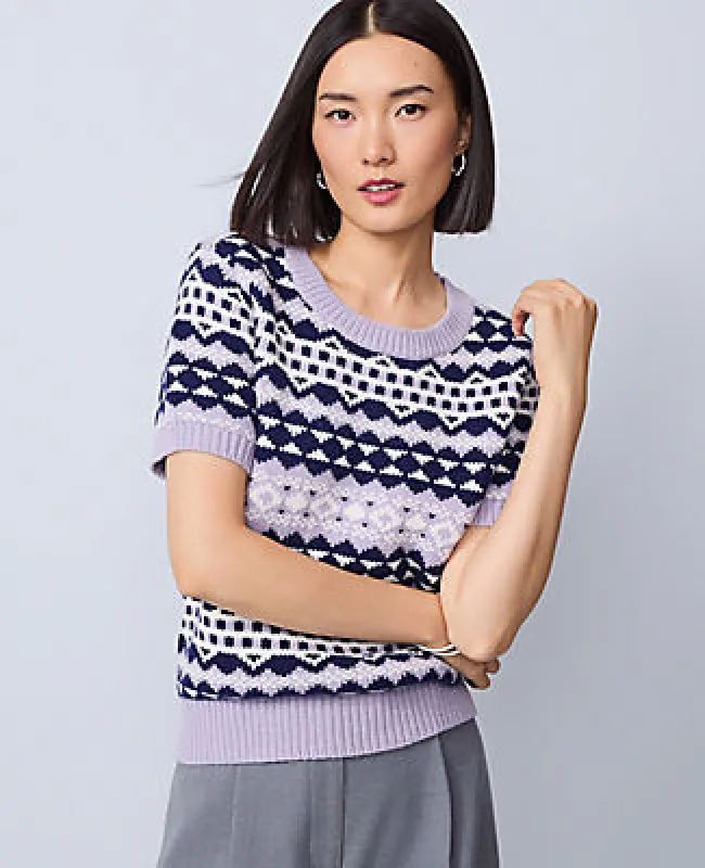 Ann Taylor Fair Isle Sweater Tee sold by Ann Taylor