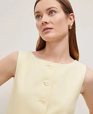 Ann Taylor Petite Linen Blend Long Vest sold by Ann Taylor product image thumbnail 4