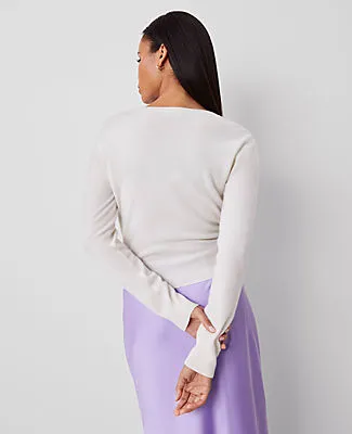 Ann Taylor Cashmere Tie-Waist Sweater sold by Ann Taylor product image thumbnail 2