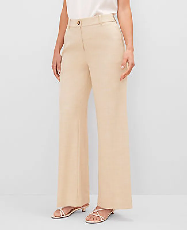 Ann Taylor The Petite Perfect Wide-Leg Pant - Curvy Fit sold by Ann Taylor