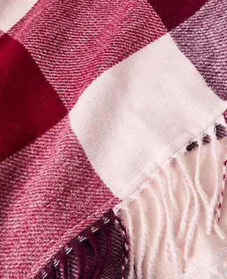 Ann Taylor Oversized Plaid Triangle Scarf sold by Ann Taylor product image thumbnail 2