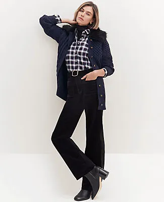 Ann Taylor Weekend Collection Stretch Velvet Patch Pocket Pant sold by Ann Taylor