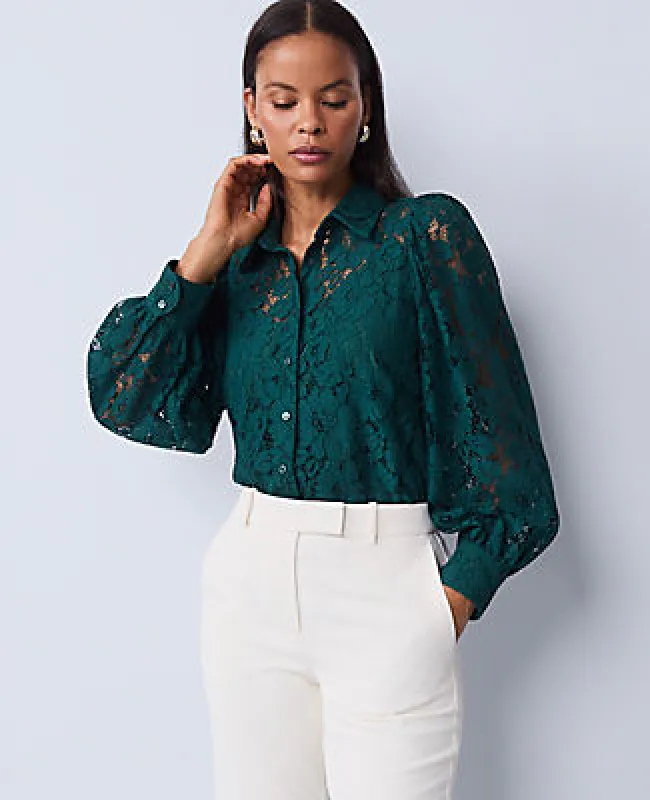 Ann Taylor Lace Blouse sold by Ann Taylor
