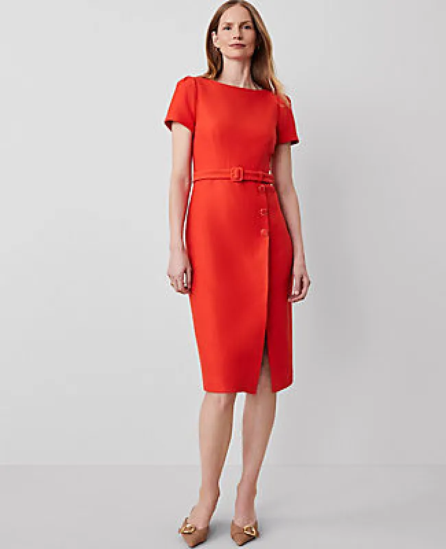 Ann Taylor Tweed Short Sleeve Sheath Dress sold by Ann Taylor