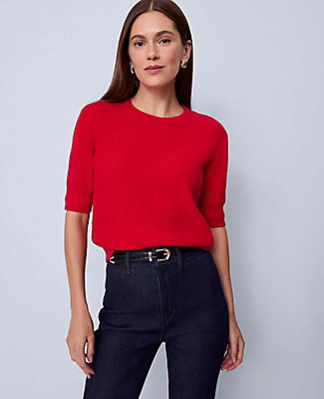 Ann Taylor Stitch Sweater Tee sold by Ann Taylor