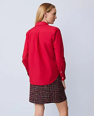 Ann Taylor Petite Embellished Relaxed Perfect Shirt sold by Ann Taylor product image thumbnail 2