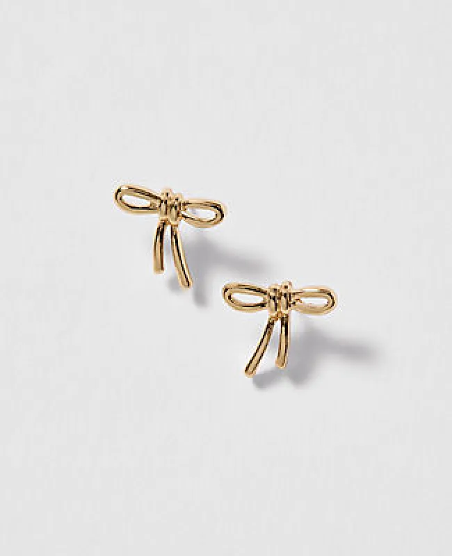 Ann Taylor Mini Bow Stud Earrings sold by Ann Taylor