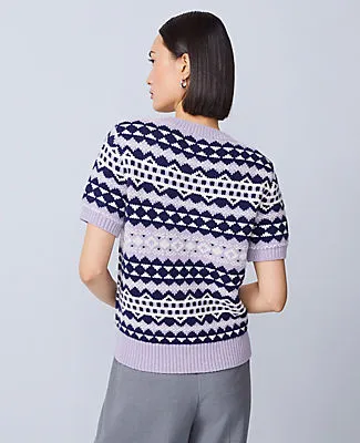 Ann Taylor Fair Isle Sweater Tee sold by Ann Taylor product image thumbnail 3