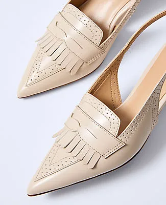 Ann Taylor Leather Kiltie Slingback Pump sold by Ann Taylor product image thumbnail 2