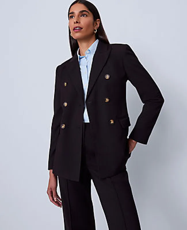 Ann Taylor Petite Fitted Long Double Breasted Blazer sold by Ann Taylor