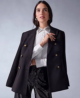 Ann Taylor Petite Fitted Long Double Breasted Blazer sold by Ann Taylor product image thumbnail 4