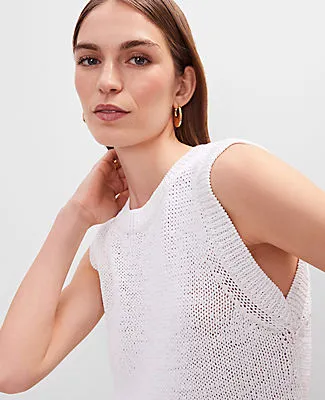 Ann Taylor Crew Neck Sweater Shell Top sold by Ann Taylor