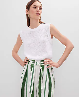 Ann Taylor Crew Neck Sweater Shell Top sold by Ann Taylor product image thumbnail 3