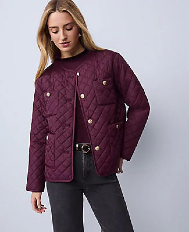 Ann Taylor Petite Weekend Collection Quilted Jacket sold by Ann Taylor
