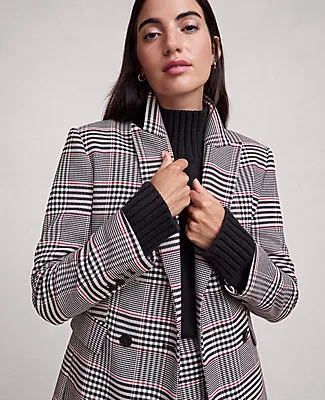 Ann Taylor Petite Plaid Fitted Long Blazer sold by Ann Taylor product image thumbnail 5