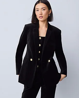 Ann Taylor The Crosby Blazer in Velvet sold by Ann Taylor product image thumbnail 2