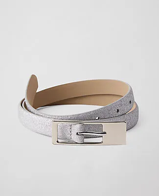 Ann Taylor Glitter Rectangle Buckle Belt sold by Ann Taylor
