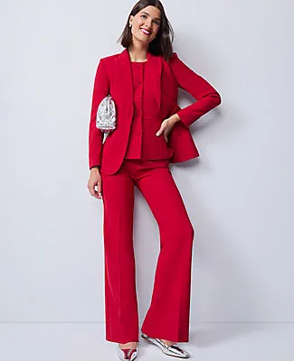 Ann Taylor The Flare Trouser in Fluid Crepe sold by Ann Taylor product image thumbnail 5