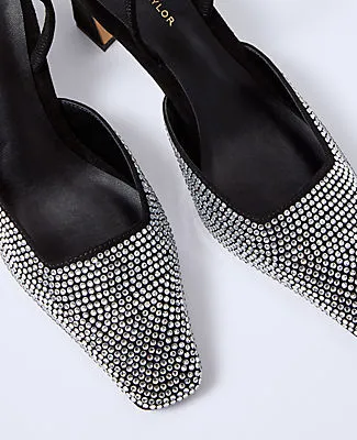 Ann Taylor Suede Embellished Slingback Pump sold by Ann Taylor product image thumbnail 2