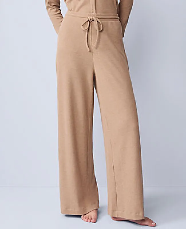 Ann Taylor Waffle Wide Leg Lounge Pants sold by Ann Taylor