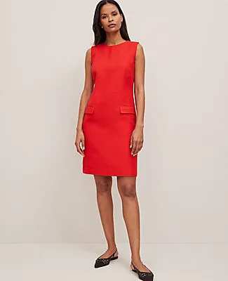 Ann Taylor Flap Pocket Shift Dress sold by Ann Taylor