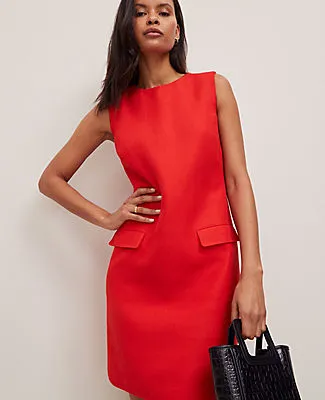 Ann Taylor Flap Pocket Shift Dress sold by Ann Taylor product image thumbnail 3