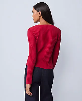 Ann Taylor Petite Weekend Collection Crew Neck Cardigan sold by Ann Taylor product image thumbnail 2