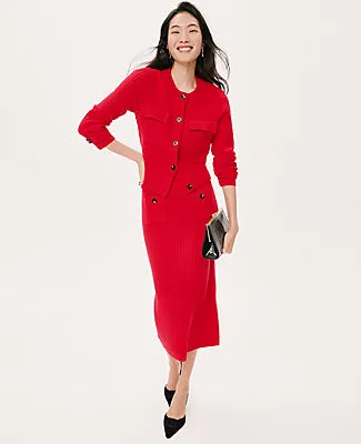 Ann Taylor Petite Ribbed Sweater Skirt sold by Ann Taylor product image thumbnail 4