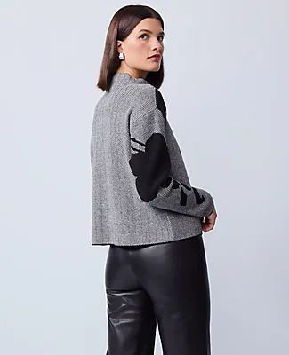 Ann Taylor Herringbone Floral Jacquard Sweater sold by Ann Taylor product image thumbnail 2