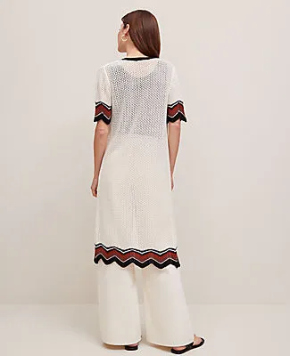 Ann Taylor Long Crochet Kimono sold by Ann Taylor product image thumbnail 2
