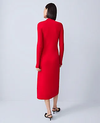 Ann Taylor Ribbed Button Sweater Dress sold by Ann Taylor product image thumbnail 3