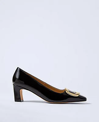 Ann Taylor Patent Leather Buckle Pump sold by Ann Taylor