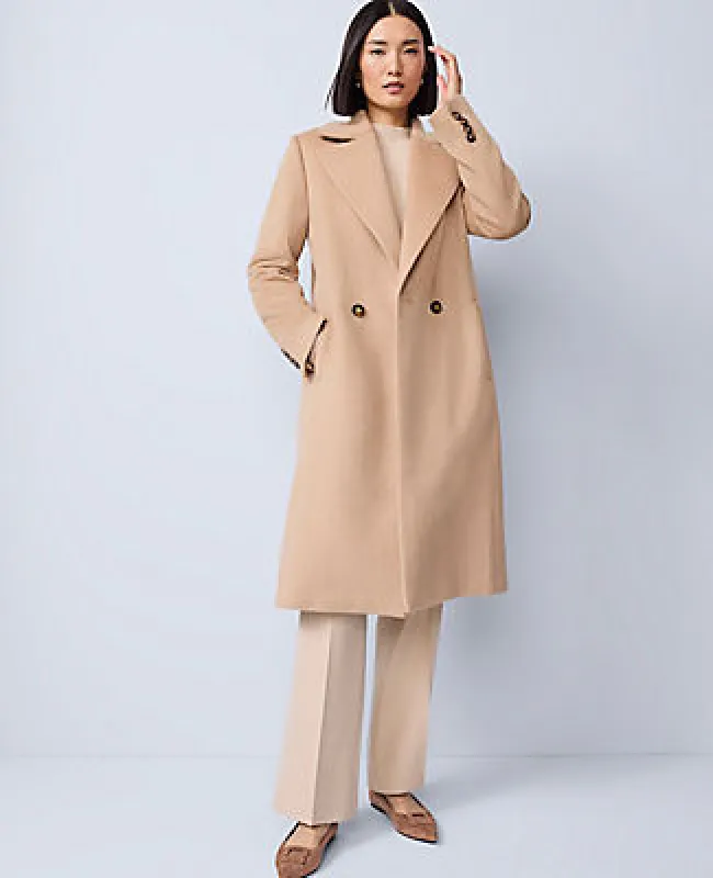 Ann Taylor Petite Double Breasted Long Coat sold by Ann Taylor