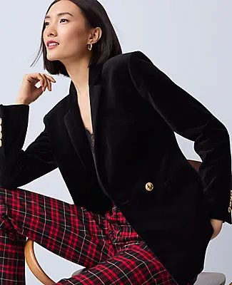 Ann Taylor The Petite Crosby Blazer in Velvet sold by Ann Taylor product image thumbnail 4