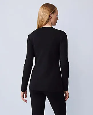 Ann Taylor Petite Crew Neck Cardigan sold by Ann Taylor product image thumbnail 2