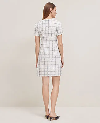 Ann Taylor Petite Plaid Tweed Button Pocket Dress sold by Ann Taylor product image thumbnail 2
