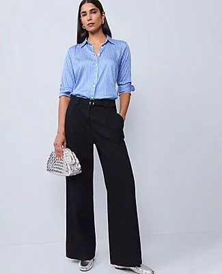 Ann Taylor The Belted Wide-Leg Pant sold by Ann Taylor