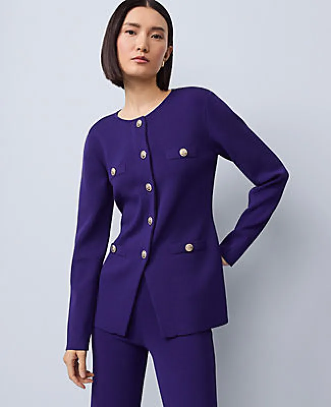 Ann Taylor Crew Neck Cardigan sold by Ann Taylor