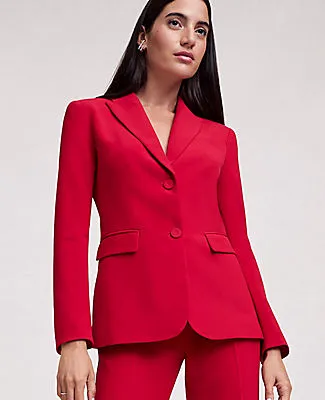 Ann Taylor The Petite Two-Button Blazer in Fluid Crepe sold by Ann Taylor product image thumbnail 4