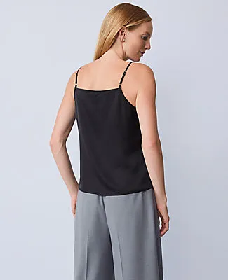 Ann Taylor Lace Trim V-Neck Tank Top sold by Ann Taylor product image thumbnail 2