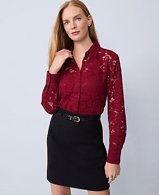 Ann Taylor Lace Shirt sold by Ann Taylor