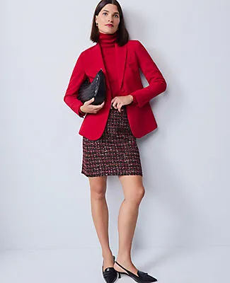 Ann Taylor The Petite Two Button Blazer in Fluid Crepe sold by Ann Taylor product image thumbnail 3