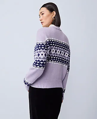 Ann Taylor Petite Fair Isle Cardigan sold by Ann Taylor product image thumbnail 2