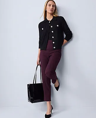 Ann Taylor Petite Embellished Collared Cardigan sold by Ann Taylor product image thumbnail 3